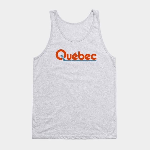 Defunct Quebec Nordiques Hockey 1976 Tank Top by LocalZonly